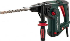 Metabo - 120 Volt 1-1/4" SDS Plus Chuck Electric Hammer Drill - 0 to 4,470 BPM, 0 to 1,150 RPM, Reversible - Makers Industrial Supply