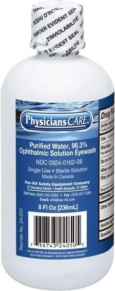 PRO-SAFE - 16 oz, Disposable Eyewash Single Refill Station - Approved by FDA - Makers Industrial Supply