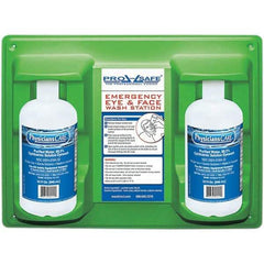 PRO-SAFE - 32 oz, Disposable Eyewash Double Station - Approved by FDA - Makers Industrial Supply