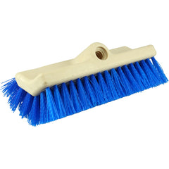 10″ Bi-Level Scrub Brush, Stiff Crimped Polypropylene Fill - Makers Industrial Supply