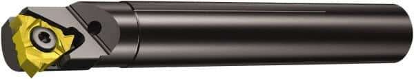 Sandvik Coromant - 254R/LKF-R, Internal or External, Right Hand, 1.3mm Max Depth of Cut, Indexable Grooving Tool Holder - 254..CC Insert Compatibility, 4.9213" OAL, Through Coolant - Makers Industrial Supply