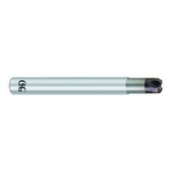 1/4" Dia. - .100"" LOC x 3 OAL 1/16 Radius 4 FL Carbide S/E HP End Mill-WXS - Makers Industrial Supply