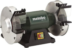 Metabo - 10" Wheel Diam x 1-1/2" Wheel Width, 1-1/2 hp Bench Grinder - 1-1/2" Arbor Hole Diam, 1 Phase, 1,780 Max RPM, 120 Volts - Makers Industrial Supply