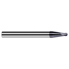 Harvey Tool - 3/32" Diam, 0.074" LOC, 2 Flute Solid Carbide Ball End Mill - Exact Industrial Supply