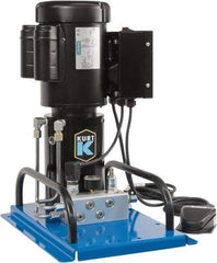 Kurt - 5,000 psi Air-Hydraulic Pump & Jack - Use with Single Acting Cylinders, Advance, Hold & Retract - Makers Industrial Supply