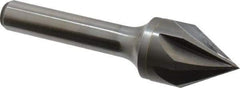 Keo - 3/4" Head Diam, 3/8" Shank Diam, 6 Flute 60° Solid Carbide Countersink - Bright Finish, 2-3/4" OAL, Single End - Makers Industrial Supply