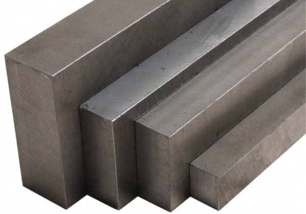 Value Collection - 12" x 8" x 5/8" 420 ESR Stainless Steel Rectangular Rod - Makers Industrial Supply