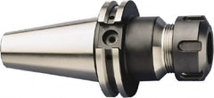 HAIMER - 1mm to 16mm Capacity, 3.94" Projection, CAT50 Taper Shank, ER25 Collet Chuck - 0.0001" TIR, Through-Spindle - Exact Industrial Supply