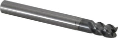 OSG - 12mm, 4 Flute, Single End, Solid Carbide, 1mm Corner Radius End Mill - 110mm OAL, 45° Helix, Right Hand Flute, 18mm LOC, Right Hand Cut, 36mm Extended Reach - Makers Industrial Supply