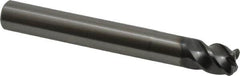 OSG - 3/8", 4 Flute, Single End, Solid Carbide, 0.06" Corner Radius End Mill - 3" OAL, 45° Helix, Right Hand Flute, 3/8" LOC, Right Hand Cut, 1" Extended Reach - Makers Industrial Supply