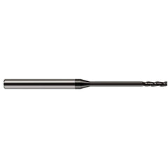 Harvey Tool - 0.08", 3/4" LOC, 1/8" Shank Diam, 2-1/2" OAL, 3 Flute Solid Carbide Square End Mill - Exact Industrial Supply