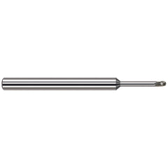 Harvey Tool - Ball End Mills; Mill Diameter (Decimal Inch): 0.0250 ; Number of Flutes: 3 ; Length of Cut (Decimal Inch): 0.0370 ; Material: Solid Carbide ; Overall Length (Inch): 2-1/2 ; Overall Length (Decimal Inch): 2.50000 - Exact Industrial Supply