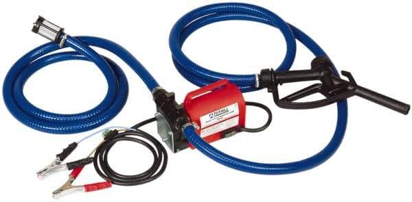 Tuthill - 10 GPM, 3/4" Hose Diam, Pump - 3/4" Inlet, 3/4" Outlet, 12 Volts, 8' Hose Length, 1/5 hp - Makers Industrial Supply