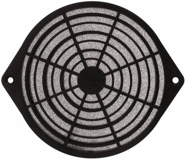Made in USA - 120mm High x 120mm Wide x 11.2mm Deep, Tube Axial Fan Air Filter Assembly - 93% Capture Efficiency, Polyurethane Foam Media, 175°F Max, 45 Pores per Inch, Use with 120mm Square Tube Axial Fans - Makers Industrial Supply
