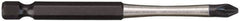 Milwaukee Tool - #2 Phillips Screwdriver Bit - 1/4" Hex Drive, 3-1/2" OAL - Makers Industrial Supply