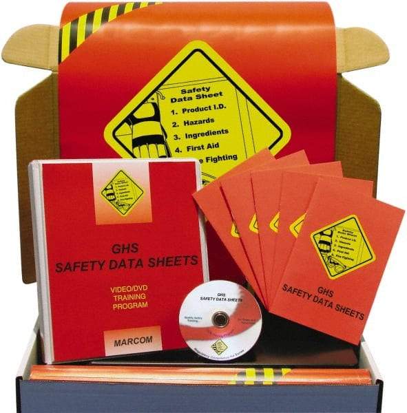 Marcom - GHS Safety Data Sheets, Multimedia Training Kit - 16 Minute Run Time DVD, 1 Course, English - Makers Industrial Supply