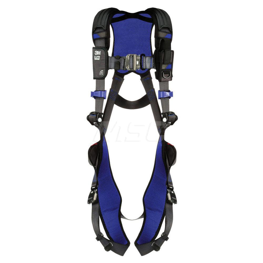 Fall Protection Harnesses: 420 Lb, Vest Style, Size X-Small, For General Purpose, Back Quick-Connect Leg Strap, Quick-Connect Chest Strap