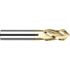 Harvey Tool - 1/16" Diam, 3/16" LOC, 4 Flute 90° Point Angle Solid Carbide Drill Mill - Exact Industrial Supply