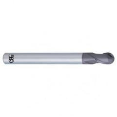 10mm Dia. - 100mm OAL - Solid Carbide - Ball Nose HP End Mill-2 FL - Makers Industrial Supply