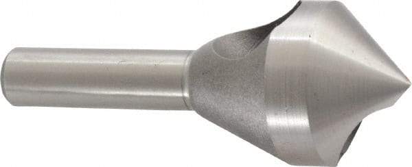 Keo - 1" Head Diam, 3/8" Shank Diam, 0 Flute 90° Cobalt Countersink - Bright Finish, 2-5/8" OAL, Single End, Straight Shank, Right Hand Cut - Makers Industrial Supply