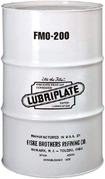 Lubriplate - 55 Gal Drum, Mineral Multipurpose Oil - SAE 10, ISO 46, 41 cSt at 40°C, 6 cSt at 100°C, Food Grade - Makers Industrial Supply