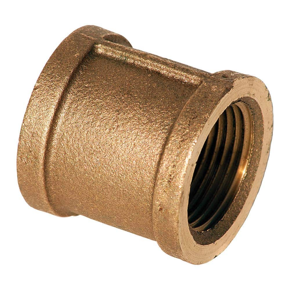 Merit Brass - Brass & Chrome Pipe Fittings Type: Coupling Fitting Size: 4 - Makers Industrial Supply