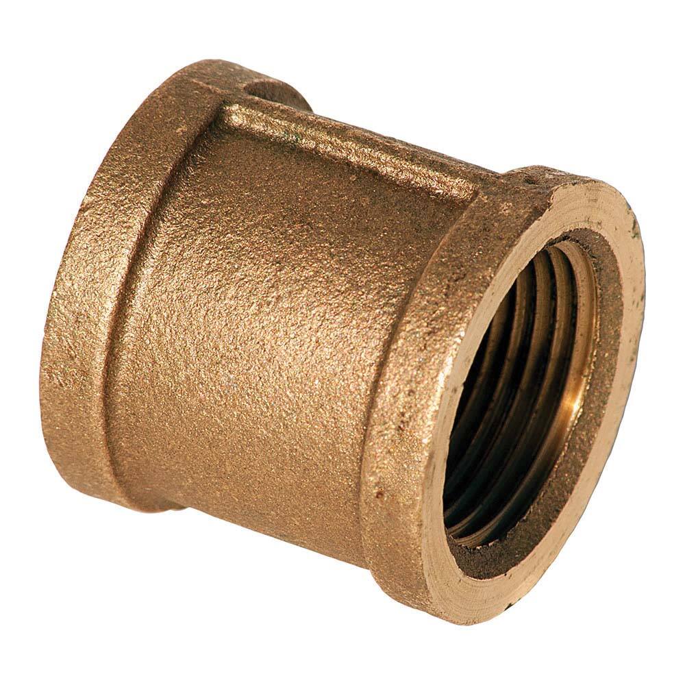 Merit Brass - Brass & Chrome Pipe Fittings Type: Coupling Fitting Size: 3/8 - Makers Industrial Supply