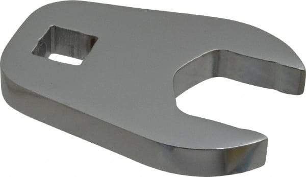 Proto - 27mm 1/2" Drive Full Polish Chrome Open End Crowfoot Wrench - 2.9" OAL - Makers Industrial Supply