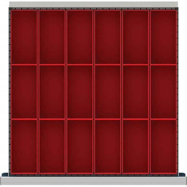 LISTA - 18-Compartment Drawer Divider Layout for 3.15" High Drawers - Makers Industrial Supply