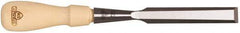 Stanley - 9-21/64" OAL x 5/8" Blade Width Wood Chisel - 5/8" Tip, Hornbeam Wood Handle - Makers Industrial Supply