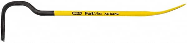 Stanley - 24" OAL Wrecking Bar - 5-21/64" Wide, Spring Steel - Makers Industrial Supply