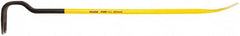 Stanley - 36" OAL Wrecking Bar - 5-21/64" Wide, Spring Steel - Makers Industrial Supply