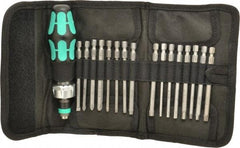 Wera - 17 Piece, Screwdriver Bit and Socket Set - #1, #2 & #3 Phillips - Makers Industrial Supply