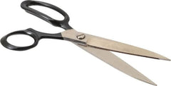 Wiss - 5" LOC, 10-3/8" OAL Inlaid Industrial Straight Shears - Straight Handle, For Carpet, Drapery, Upholstery - Makers Industrial Supply