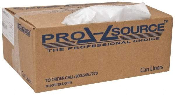 PRO-SOURCE - 1.5 mil Thick, Heavy-Duty Trash Bags - 38" Wide x 58" High, Clear - Makers Industrial Supply