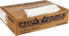 PRO-SOURCE - 1.25 mil Thick, Heavy-Duty Trash Bags - 33" Wide x 39" High, Clear - Makers Industrial Supply