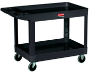 HD Utility Cart - 2 shelf 24 x 36 - 500 lb Capacity - Handle -- Storage compartments, holsters and hooks - Makers Industrial Supply