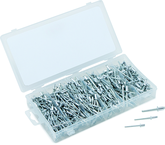 500 Pc. Aluminum Rivet Assortment - rustproof aluminum rivet body; steel mandrel - Makers Industrial Supply