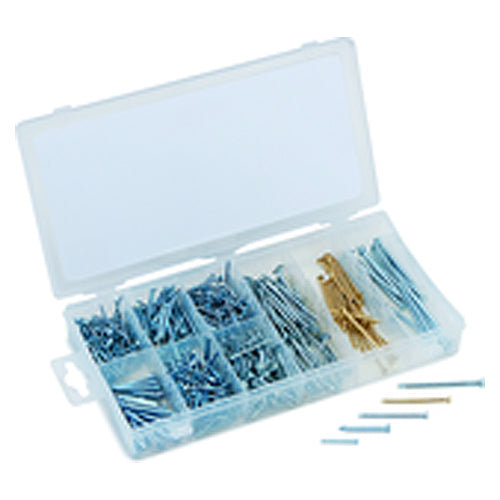 550 Pieces Nail Assortment - Brad nails, finishing nails and masonry nails - Makers Industrial Supply