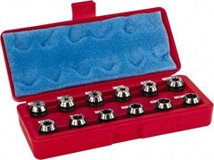 Accupro - 12 Piece, 5/32" to 1/2" Capacity, ER Collet Set - 0.02mm TIR, Series ER20 - Exact Industrial Supply