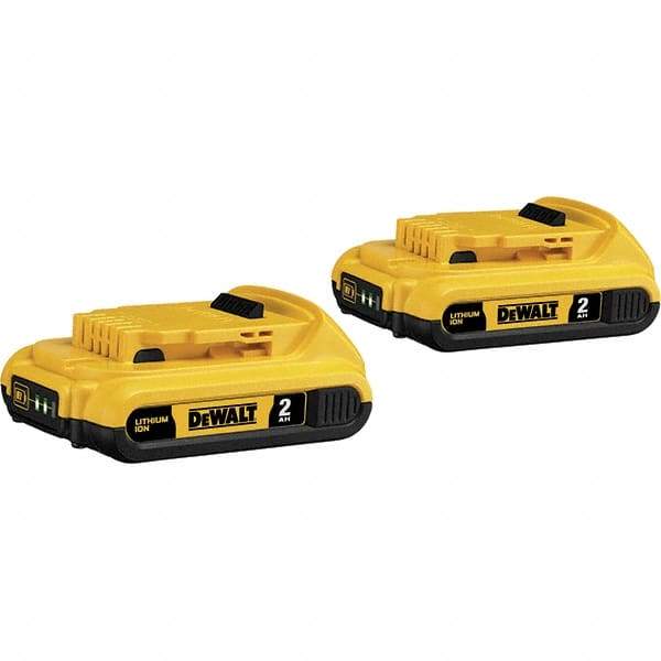 DeWALT - 20 Volt Lithium-Ion Power Tool Battery - 2 Ahr Capacity, 1/2 hr Charge Time, Series XR - Makers Industrial Supply