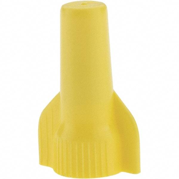 Gardner Bender - 2, 22 to 3, 12 AWG, 1,000 Volt (Lighting) & 600 Volt (Building Wire), Corrosion Resistant & Flame Retardant, Wing Twist on Wire Connector - Yellow, 221°F - Makers Industrial Supply