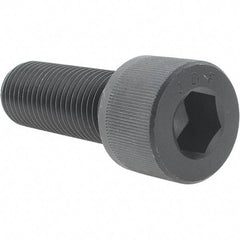 Value Collection - 1-1/4 - 7 UNC Hex Socket Drive, Socket Cap Screw - Alloy Steel, Black Oxide Finish, Fully Threaded, 3-1/2" Length Under Head - Makers Industrial Supply