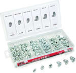 110 Pc. Grease Fitting Assortment - stright and 90 degree fittings - Makers Industrial Supply