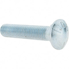 Value Collection - 5/8-11 UNC 3" Length Under Head, Standard Square Neck, Carriage Bolt - Grade 5 Steel, Zinc-Plated Finish - Makers Industrial Supply