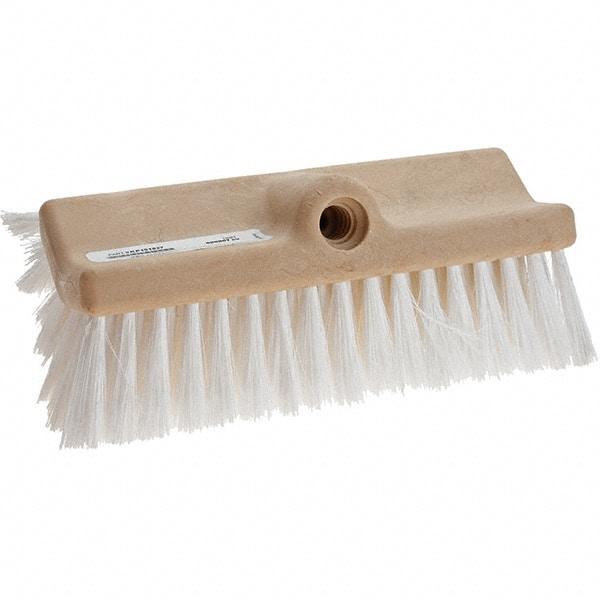 Weiler - Synthetic Scrub Brush - 10" Long Head, White - Makers Industrial Supply