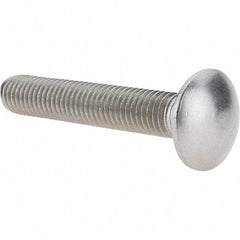 Value Collection - 1/2-13 UNC 3" Length Under Head, Standard Square Neck, Carriage Bolt - 18-8 Stainless Steel, Uncoated - Makers Industrial Supply