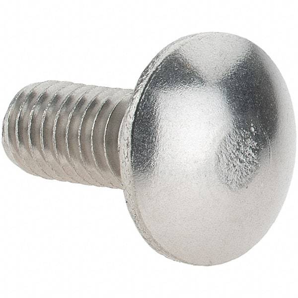 Value Collection - 5/16-18 UNC 3/4" Length Under Head, Standard Square Neck, Carriage Bolt - 18-8 Stainless Steel, Uncoated - Makers Industrial Supply