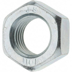 Value Collection - M24x3.00 Steel Right Hand Hex Nut - 36mm Across Flats, 19mm High, Zinc-Plated Finish - Makers Industrial Supply