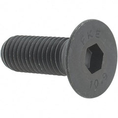 Value Collection - M12x1.75 Metric Coarse Hex Socket Drive, 90° Flat Screw - Grade 12.9 Alloy Steel, Black Oxide Finish, Fully Threaded, 35mm OAL - Makers Industrial Supply